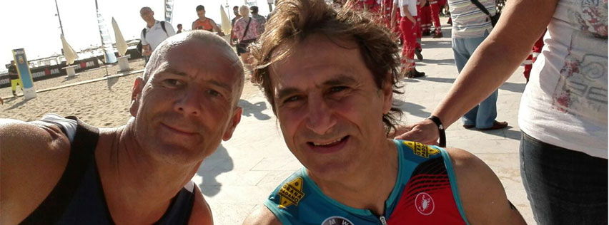 foto Ironman a Pescara, battesimo per due con Zanardi