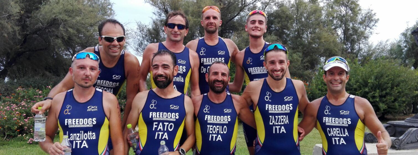 foto Triathlon, Freedogs a Bari per Zero Barriere